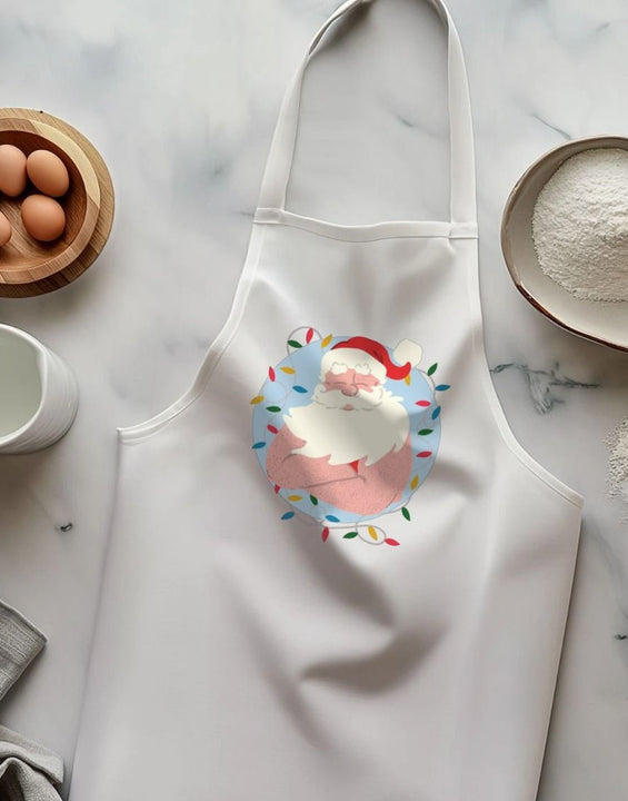 Father Christmas Print Baking Apron