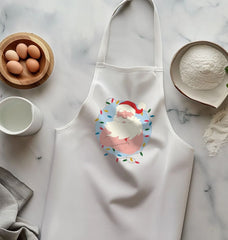 Father Christmas Print Baking Apron