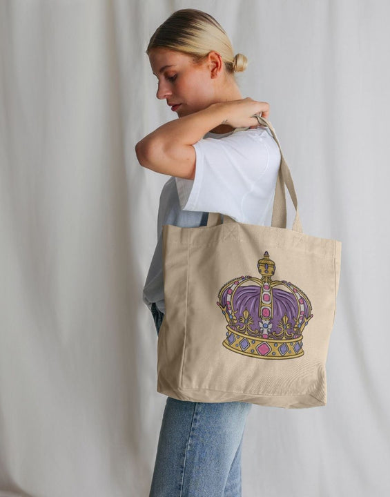 Royal Crown Cream Organic Cotton Tote Bag