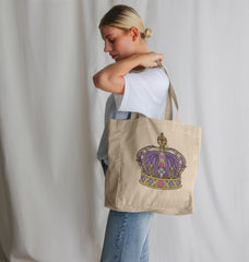 Royal Crown Cream Organic Cotton Tote Bag