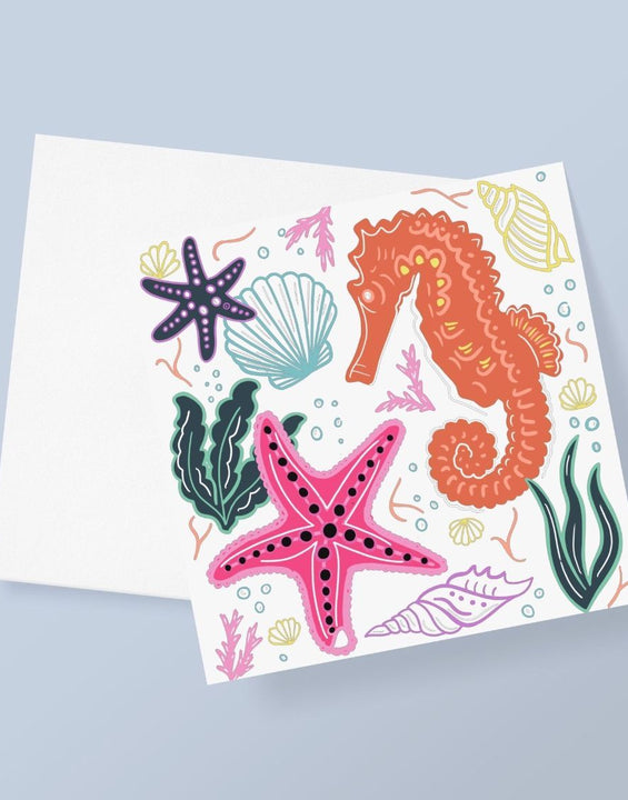 Marine Life Greetings Card