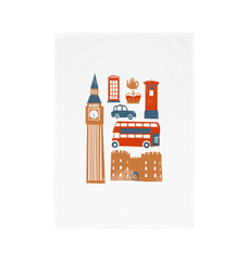 London Organic Cotton Tea Towel White One Size