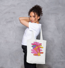 60s Retro Organic Cotton Tote Bag