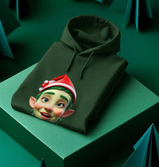 Christmas Elf Graphic Hoodie