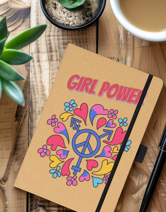 Girl Power Kraft Notebook