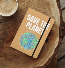 Save The Planet Kraft Notebook