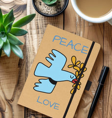 Peace Love Kraft Notebook