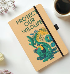 Protect Our Wildlife Kraft Notebook