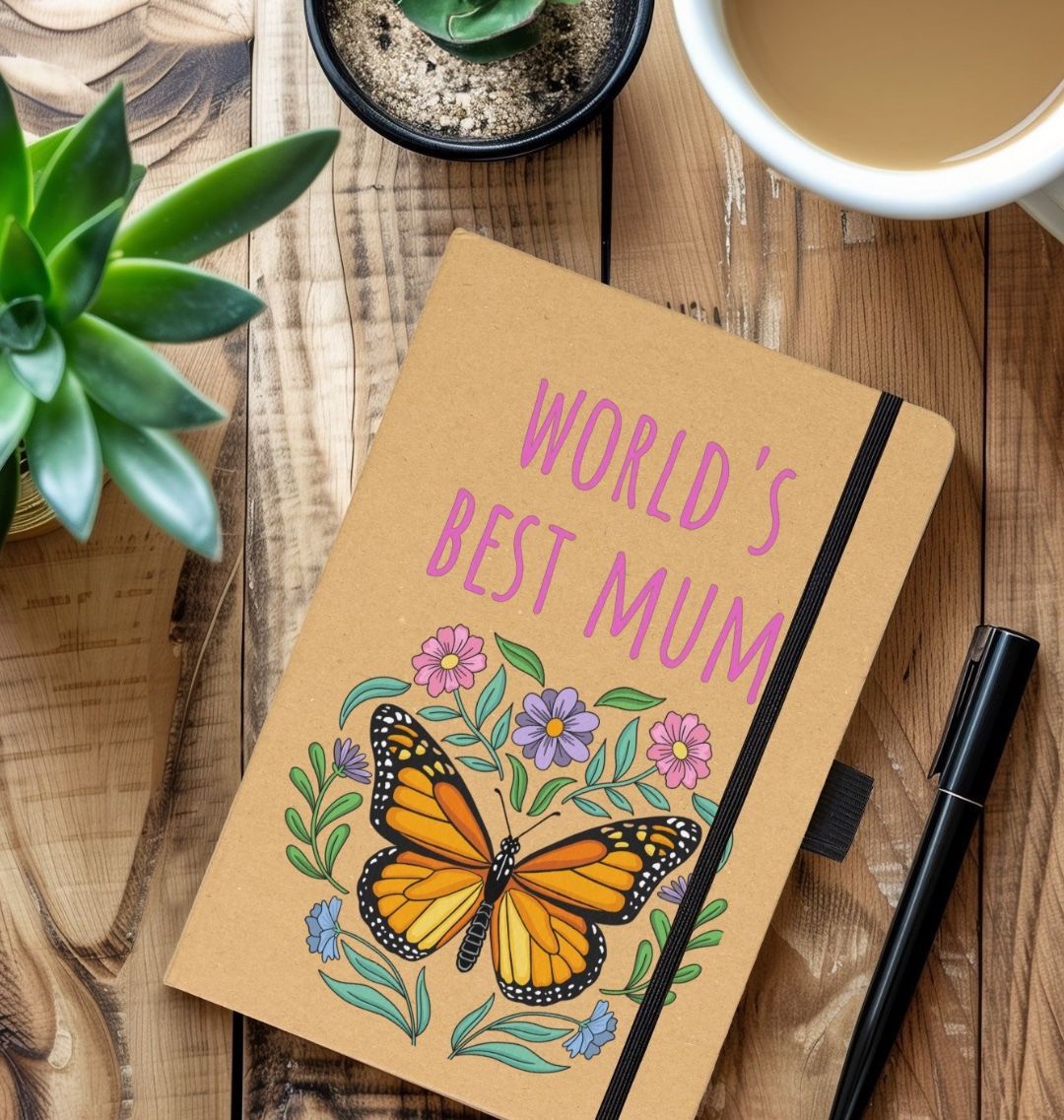 Worlds Best Mum Kraft Notebook