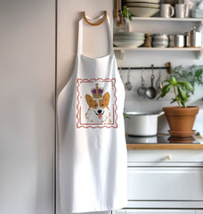 Royal Corgi Organic Cotton Kitchen Apron