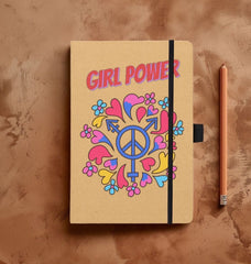 Girl Power Kraft Notebook