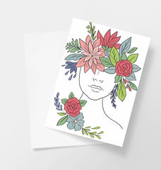 Flower Girl Greetings Card