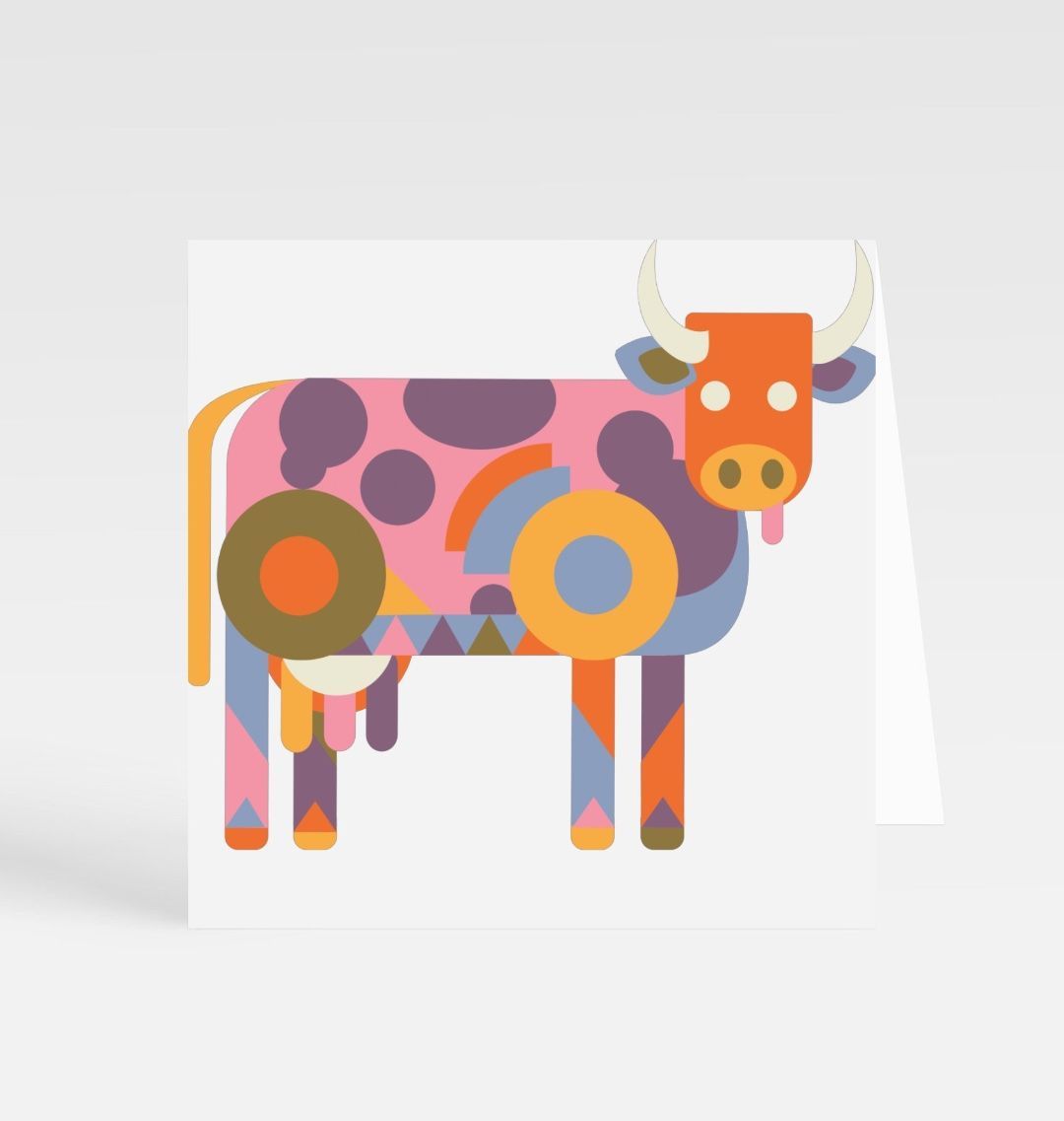 The Funky Cow Greetings Card