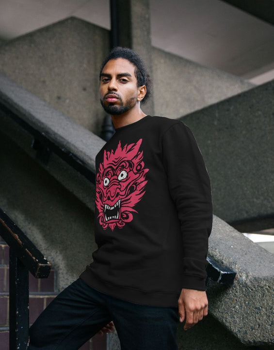 Streetwear Devil Graphic Sweatshirt