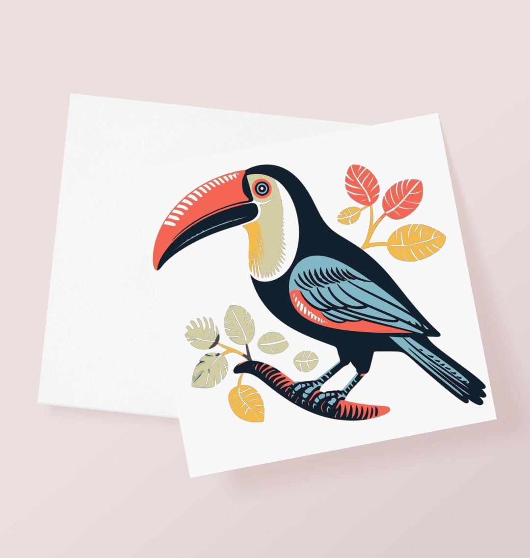 Toucan Bird Greetings Card