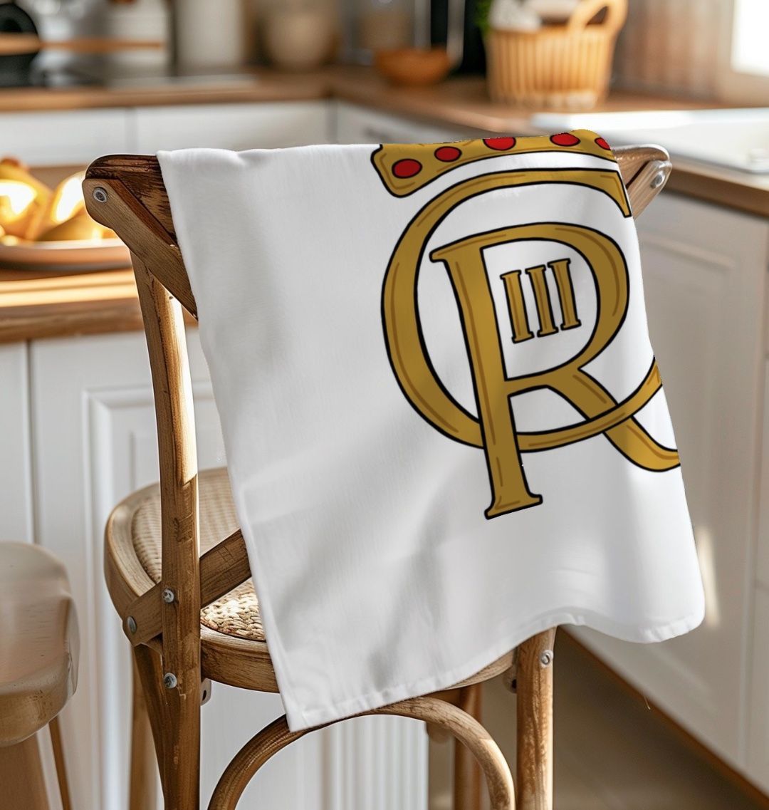 King Charles Royal Organic Cotton Tea Towel