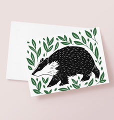 Badger Greetings Card