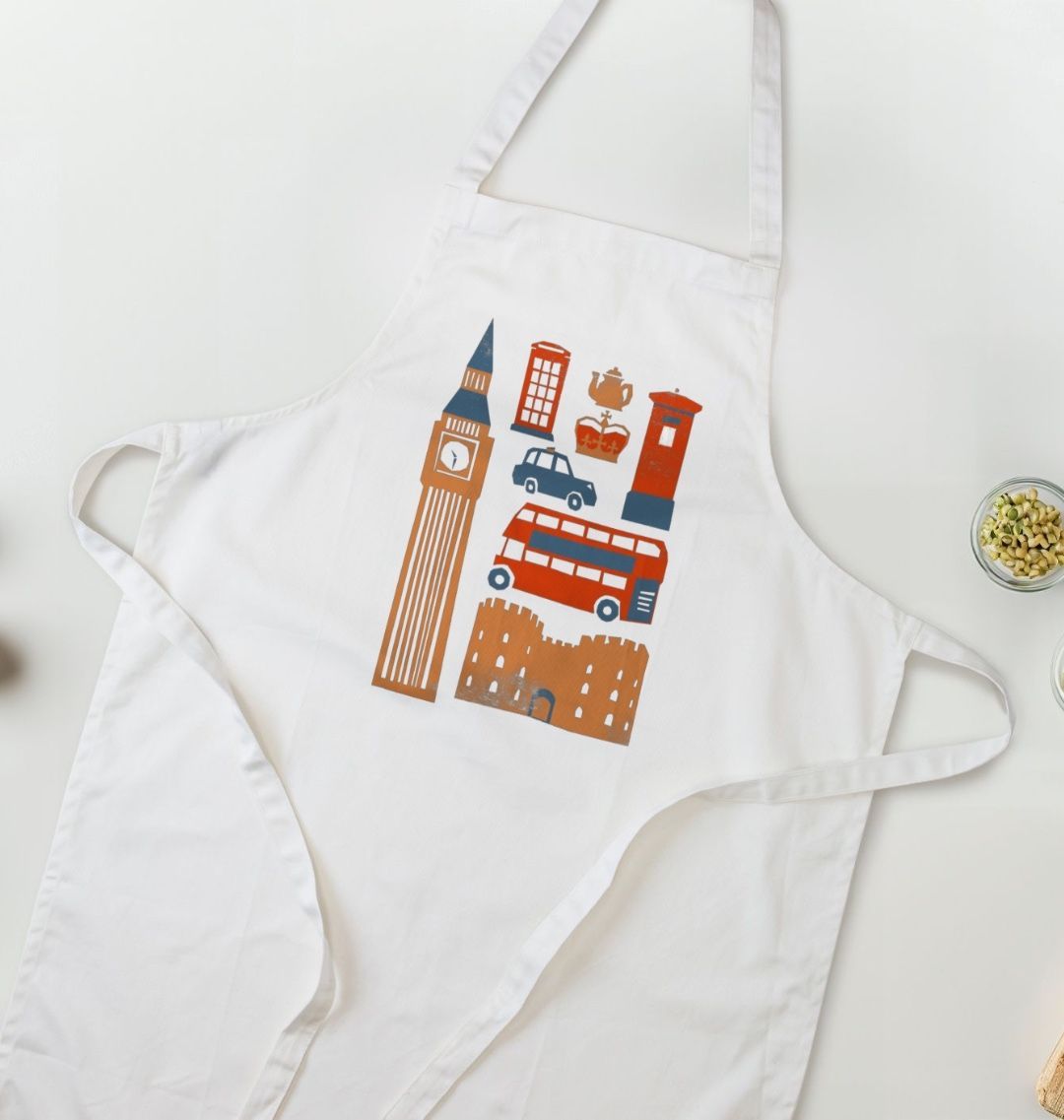 London Kitchen Apron Organic Cotton