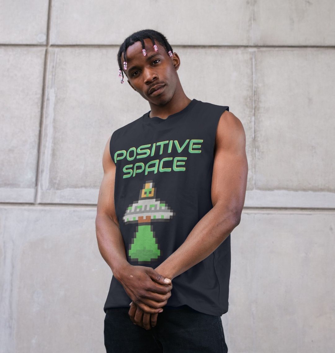 Organic Graphic Vest Tank Top Positive Space