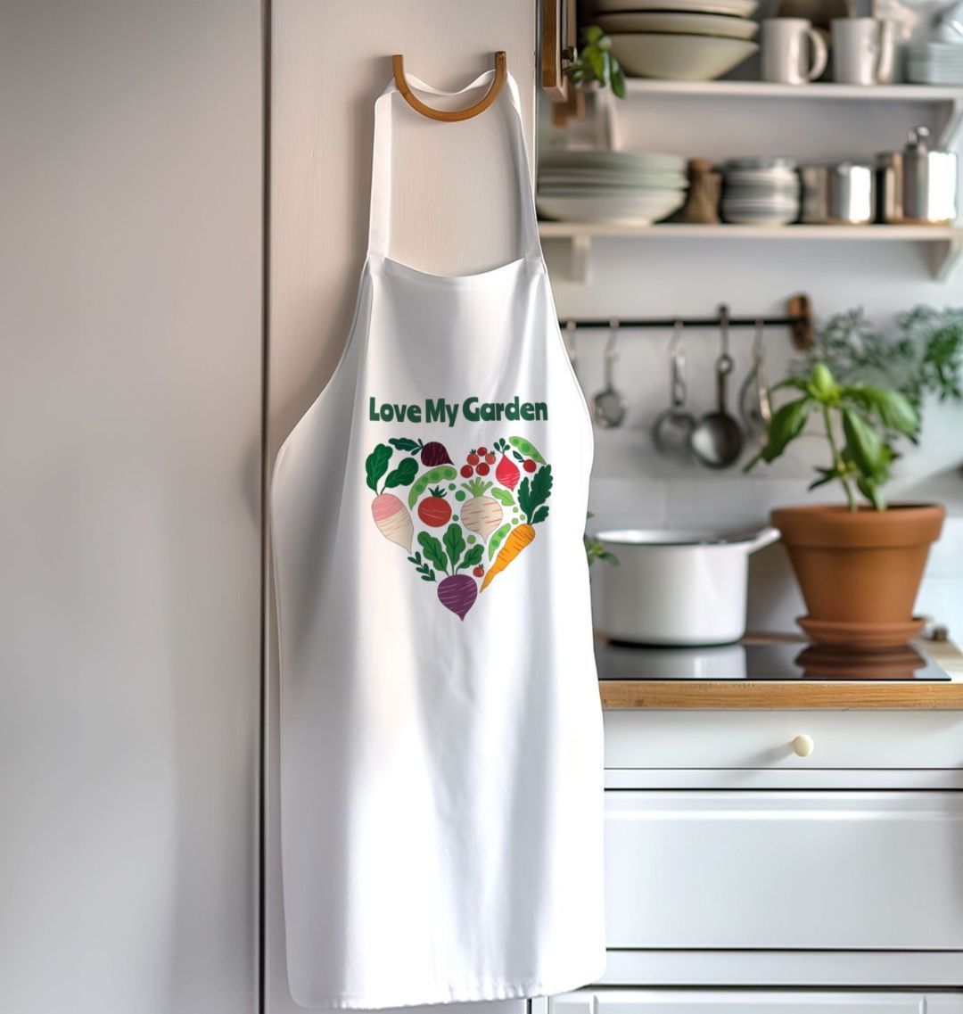 Love My Garden Organic Cotton Kitchen Apron