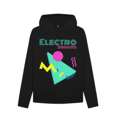 80s Retro Electro Dreams Hoodie Black