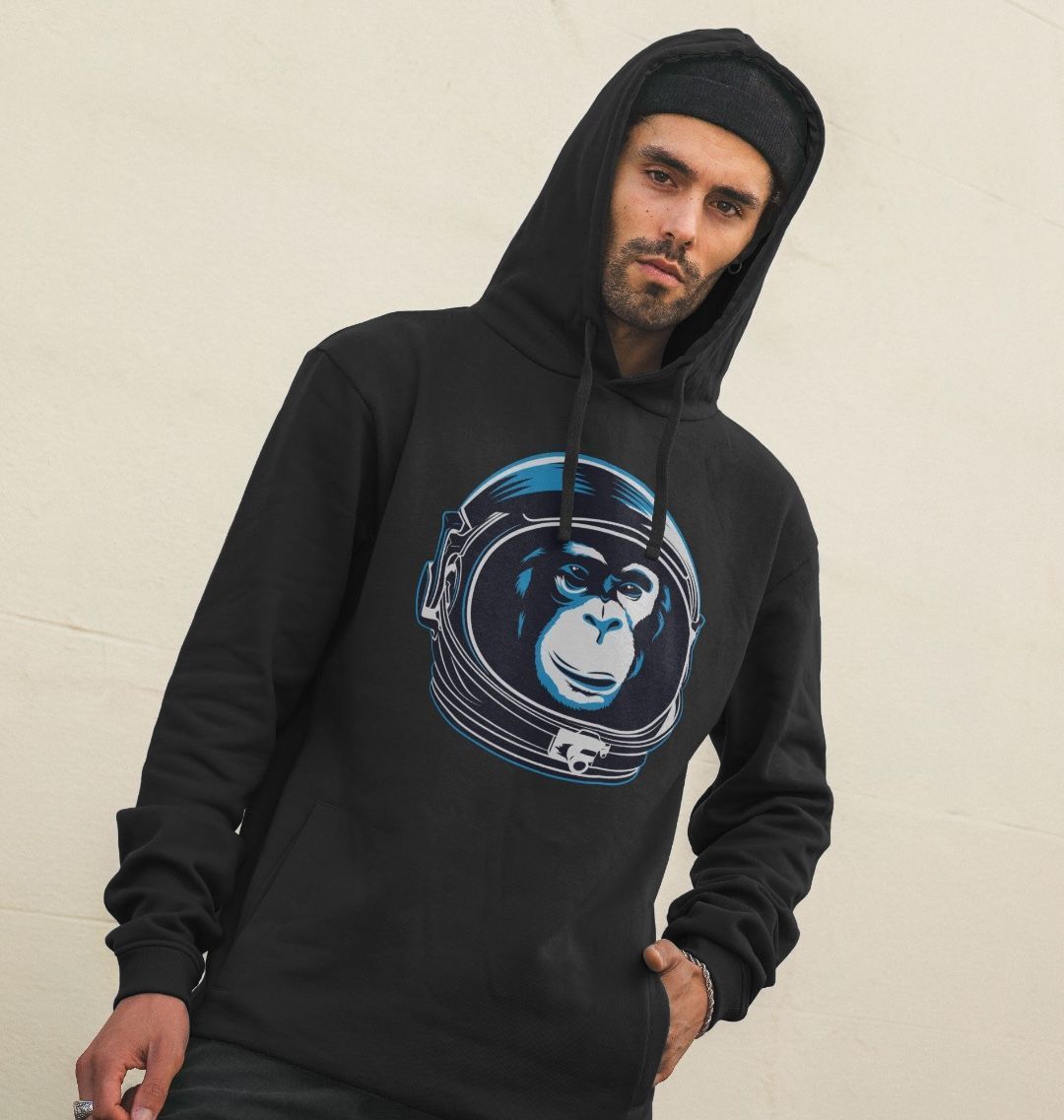 Space Monkey Graphic Hoodie Organic