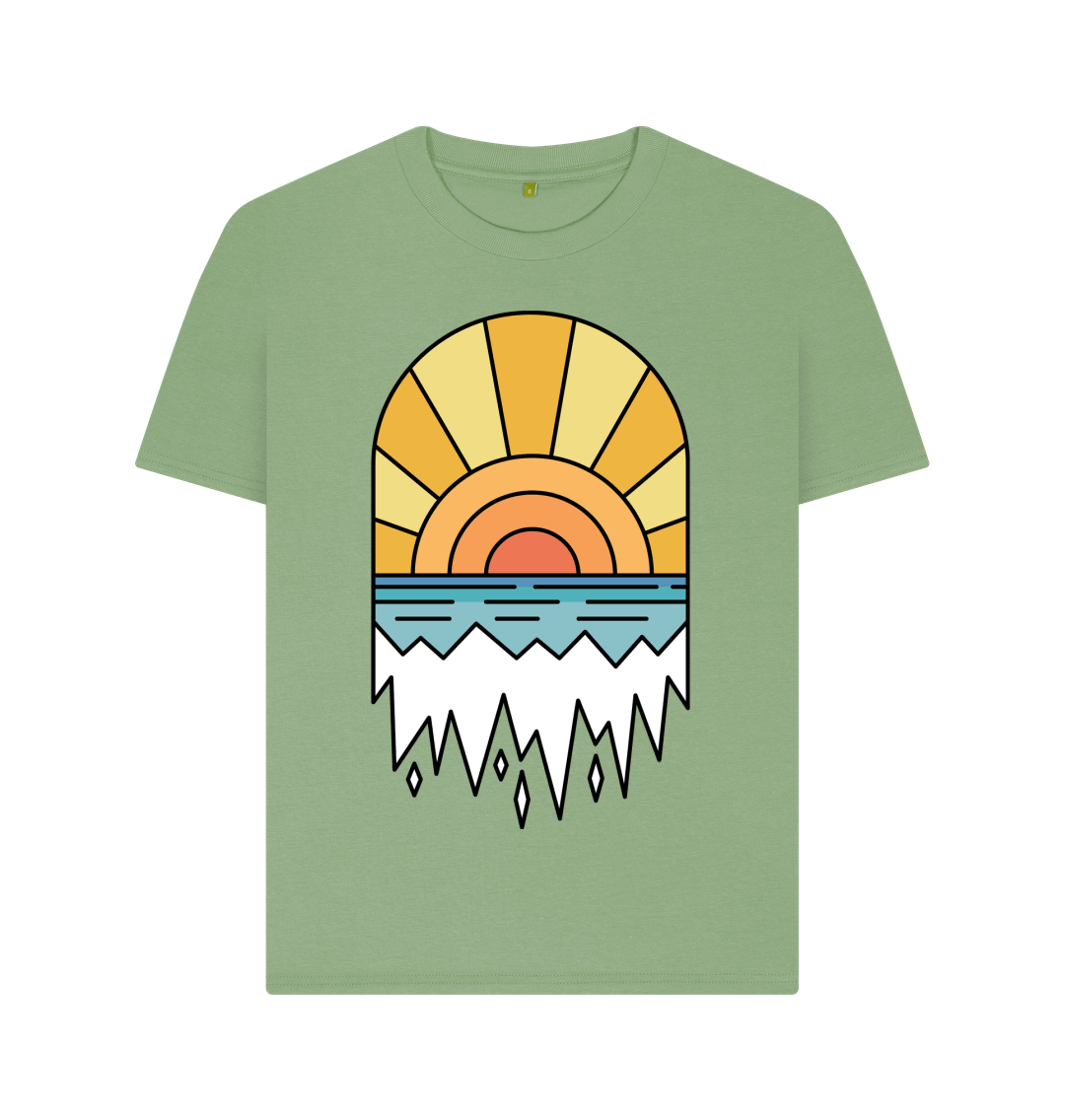 Climate Change Awareness Graphic T Shirt Sage