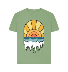 Climate Change Awareness Graphic T Shirt Sage