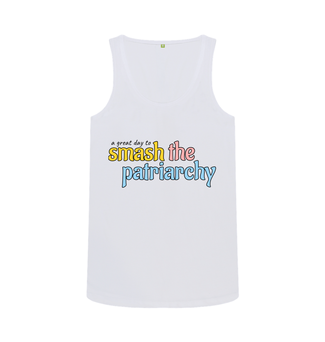 Equality Organic Cotton Graphic Vest White