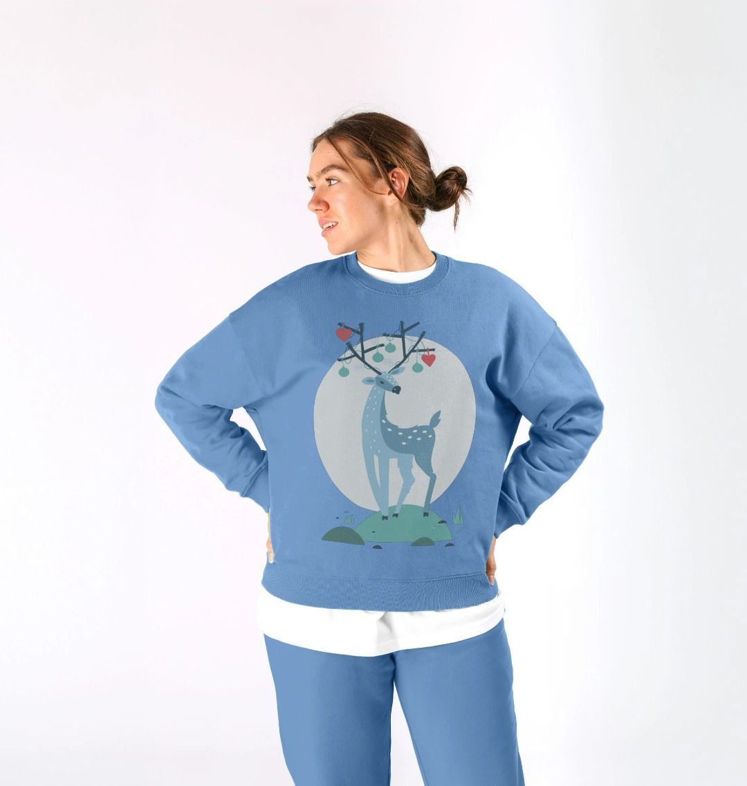 Christmas Reindeer Crewneck Sweatshirt