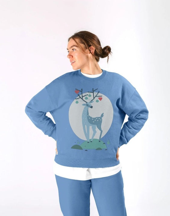 Christmas Reindeer Crewneck Sweatshirt