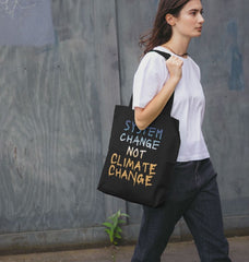 System Change Not Climate Change Tote Bag