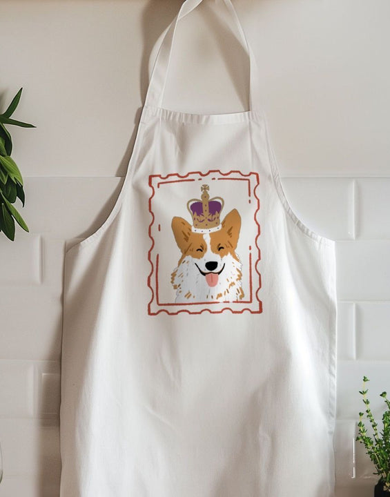 Royal Corgi Organic Cotton Kitchen Apron