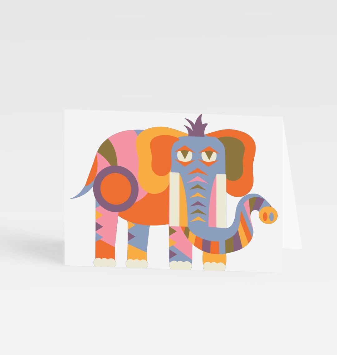 The Funky Elephant Greetings Card