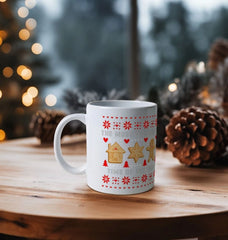 Christmas Gingerbread Graphic Ceramic Mug