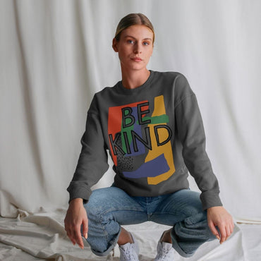 80s Retro Be Kind Crewneck Sweatshirt