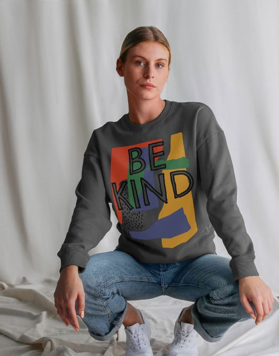 80s Retro Be Kind Crewneck Sweatshirt