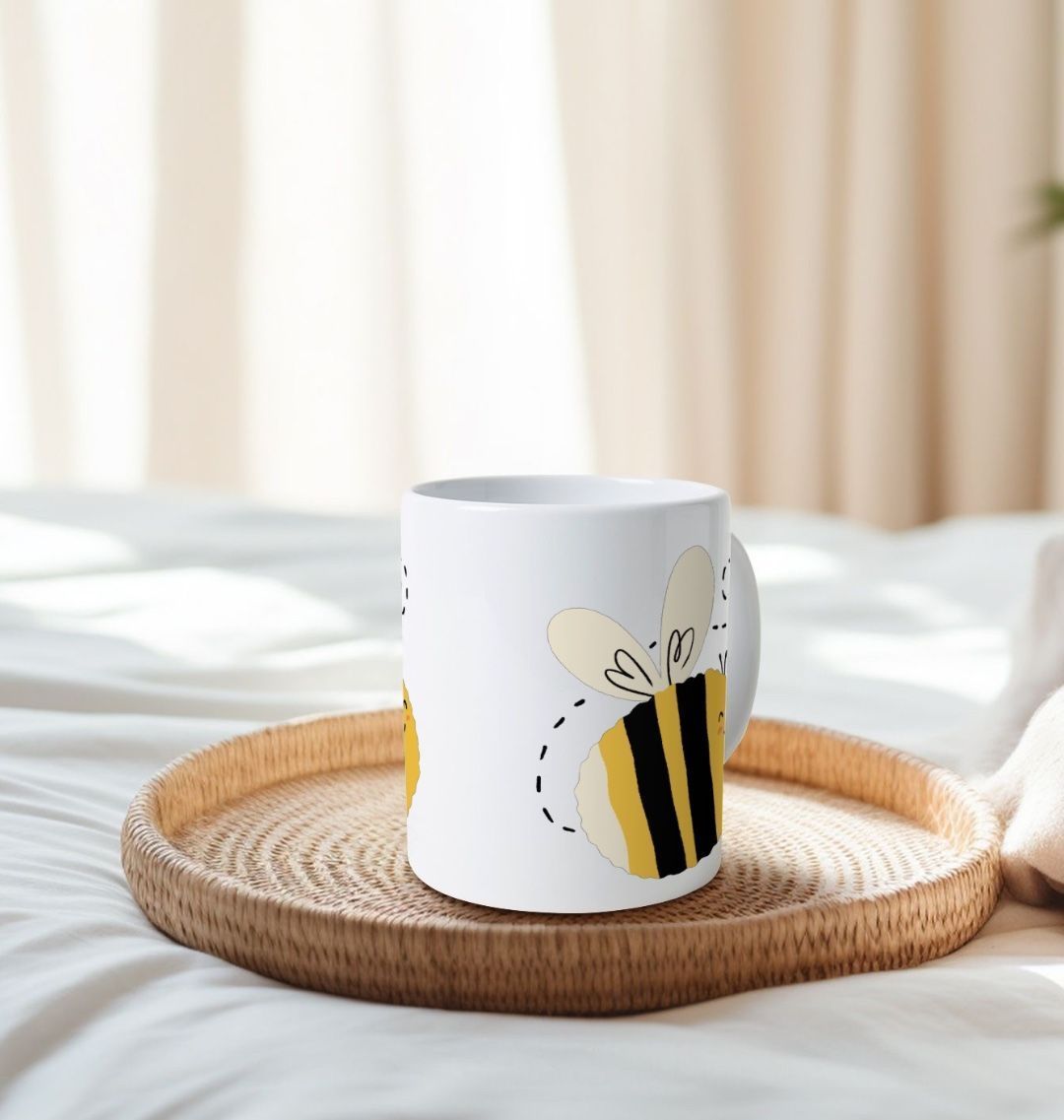 Natural Ceramic Mug Buzz Bee