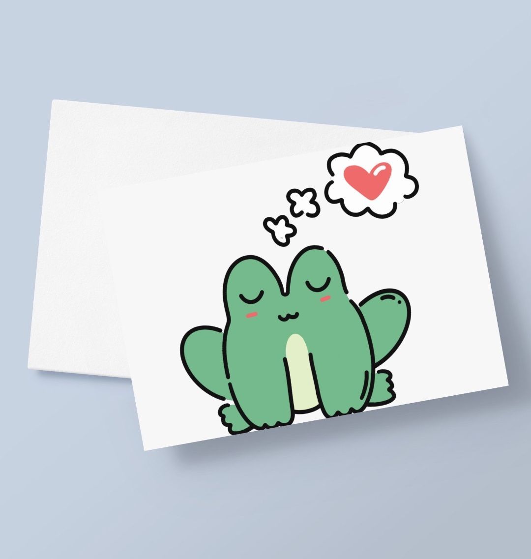 Frog Love Greetings Card