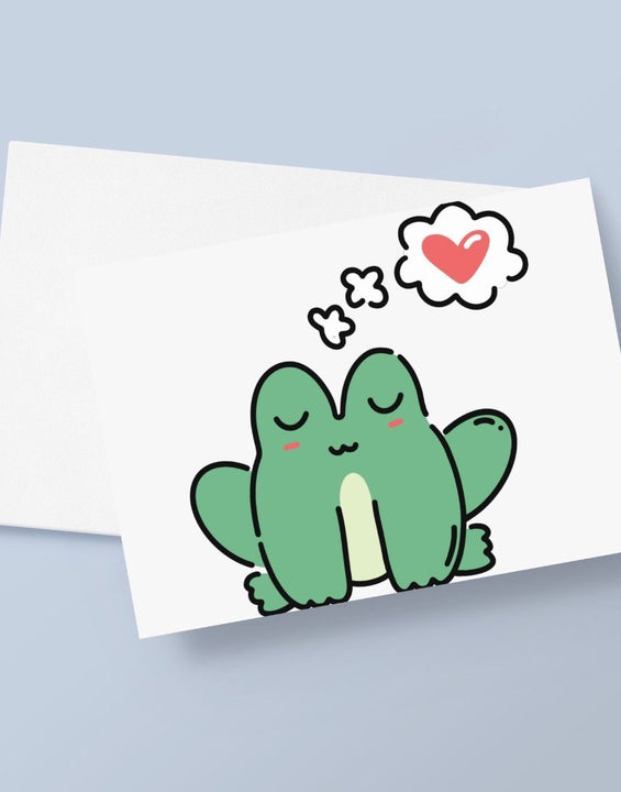 Frog Love Greetings Card