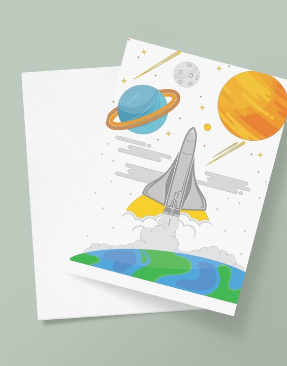 In Space Greetings Card