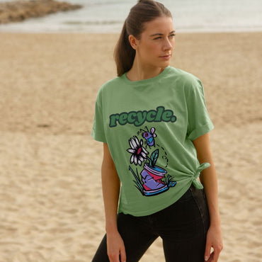 Recycle Statement T Shirt Organic