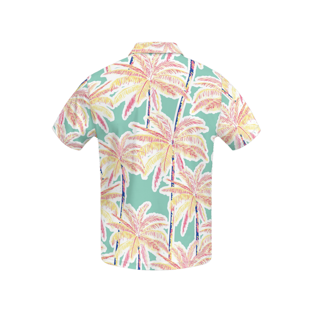 Men Hawaiian Slim Fit Polo Shirt