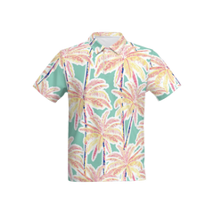 Men Hawaiian Slim Fit Polo Shirt