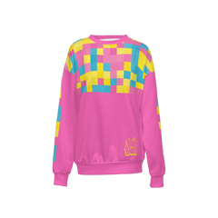 Retro Crewneck Pink Graphic Sweatshirt