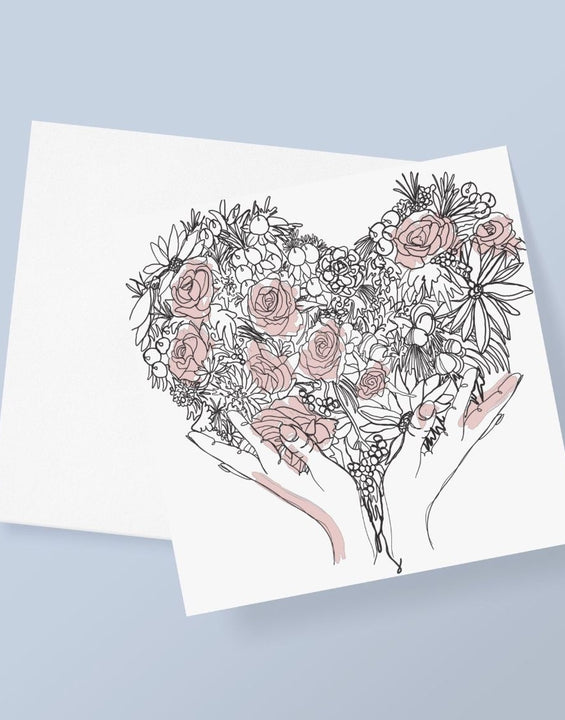 Hand On Heart Greetings Card