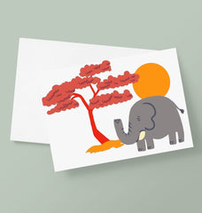 Elephant Greetings Card