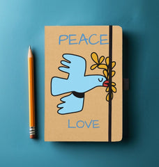 Peace Love Kraft Notebook