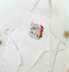 Father Christmas Printed Kitchen Apron