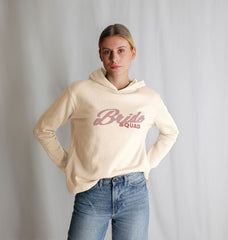 Organic Cotton Graphic Hoodie Bride Squad